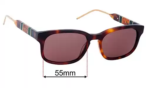 Gucci GG0602S Replacement Lenses 55mm wide 
