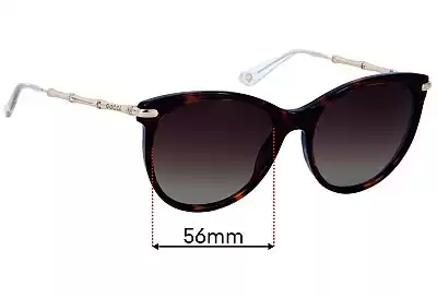 Gucci GG3771 Replacement Lenses 56mm wide 