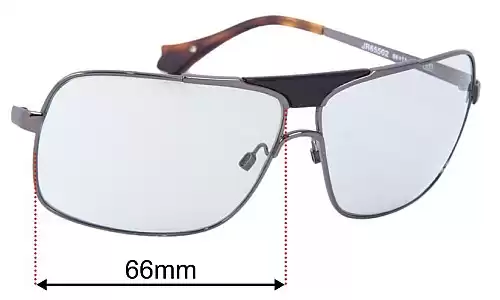 John Richmond  JR65502 Replacement Lenses 66mm wide 