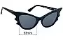Sunglass Fix Verres de Remplacement pour La Femme En Noir The Vamp - 53mm Wide 