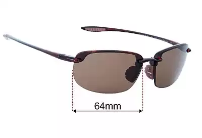Maui Jim MJ407N Ho'okipa Replacement Lenses 64mm wide 