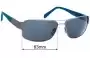 Sunglass Fix Ersatzgläser für Maui Jim MJ703 Ohia - 63mm Wide 