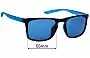Sunglass Fix Replacement Lenses for Nike DQ0801 Sky Ascent - 55mm Wide 