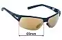 Sunglass Fix Lentes de Repuesto para Nike EV0620 Nike Show X2 - 69mm Wide 