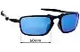 Sunglass Fix Ersatzgläser für Oakley X Metal Badman OO6020 - 60mm Wide 