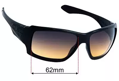 Oakley Big Taco OO9173 Replacement Lenses 62mm wide 