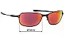 Sunglass Fix Replacement Lenses for Oakley C-Wire New - 61mm Wide 