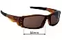 Sunglass Fix Replacement Lenses for Oakley Canteen - 55mm Wide 