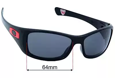 Oakley Hijinx Ducati OO9021 Replacement Lenses 64mm wide 