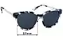 Sunglass Fix Replacement Lenses for Oroton  Evelyn - 57mm Wide 