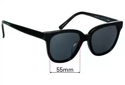 Oscar Wylee Fleur-015 Replacement Lenses 55mm wide 