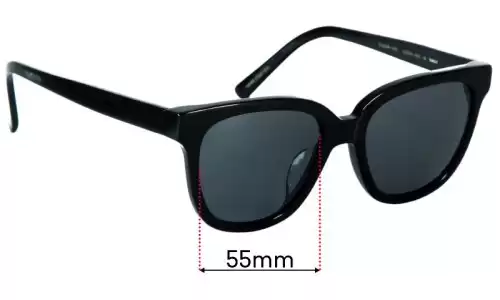 Replacement Lenses for Oscar Wylee Fleur-015 - 55mm Wide 