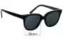 Sunglass Fix Replacement Lenses for Oscar Wylee Fleur-015 - 55mm Wide 