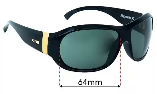 Otis Agent X Replacement Lenses 64mm wide 