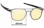Sunglass Fix Replacement Lenses for Oakley Latch Alpha OO4128 - 53mm Wide 