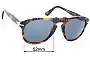 Sunglass Fix Ersatzgläser für Persol 649 - 52mm Wide 