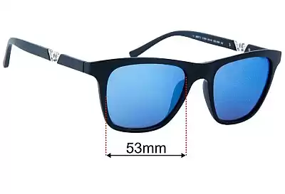 Police Drift 3 Replacement Lenses 53mm wide 