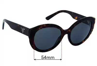 Prada SPR01Y Ersatzgläser 54mm wide 