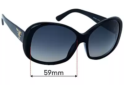 Prada SPR03M Ersatzgläser 59mm wide 