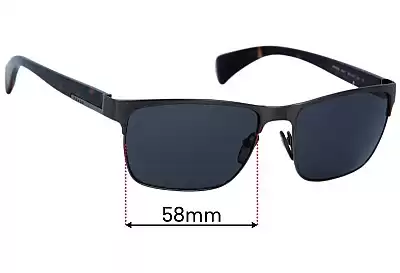 Prada SPR51O Replacement Lenses 58mm wide 