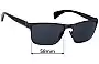 Sunglass Fix Ersatzgläser für Prada SPR51O - 58mm Wide 