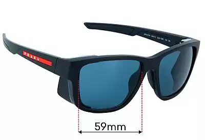 Prada SPS07W Ersatzgläser 59mm wide 