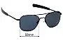 Sunglass Fix Replacement Lenses for Randolph Engineering AF323 - 58mm Wide 