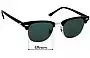 Sunglass Fix Lentes de Repuesto para Ray-Ban RB3016 Clubmaster - 49mm Wide 