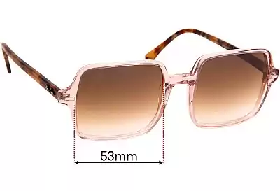 Ray-Ban RB1973 Square II Replacement Lenses 53mm wide 