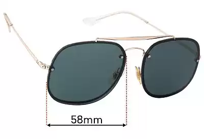 Ray-Ban RB3583N Blaze General Replacement Lenses 58mm wide 
