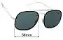 Sunglass Fix Verres de Remplacement pour Ray-Ban RB3583N Blaze General - 58mm Wide 