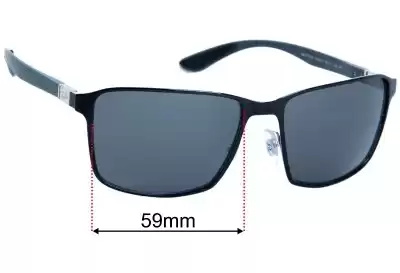 Ray-Ban RB3721CH Ersatzgläser 59mm wide 