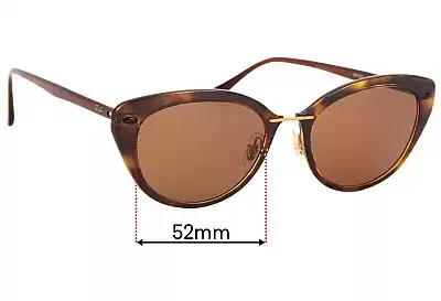 Ray-Ban RB4250 LightRay Lentes de Repuesto 52mm wide 