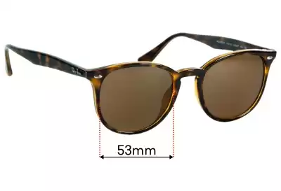 Ray-Ban RB4259-F (Low Bridge Fit) Replacement Lenses 53mm wide 