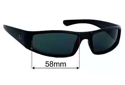 Ray-Ban RB4335 Replacement Lenses 58mm wide 