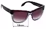 Sunglass Fix Replacement Lenses for Roberto Cavalli Rea 739S - 58mm Wide 