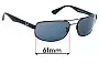 Sunglass Fix Ersatzgläser für Ray-Ban RB3445 - 61mm Wide 