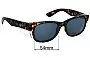 Sunglass Fix Replacement Lenses for Safe Style Classics - 54mm Wide 