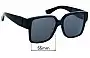 Sunglass Fix Replacement Lenses for Saint Laurent  SL M9 - 55mm Wide 