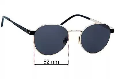 Saint Laurent  SL M62 Replacement Lenses 52mm wide 