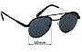 Sunglass Fix Replacement Lenses for Specsavers Will.i.am W09V - 50mm Wide 