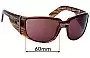 Sunglass Fix Replacement Lenses for Spy Optic Bronsen - 60mm Wide 