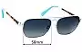 Sunglass Fix Lentes de Repuesto para Toms  Navigator - 58mm Wide 