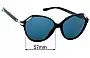 Sunglass Fix Replacement Lenses for Tory Burch TY7138 - 57mm Wide 
