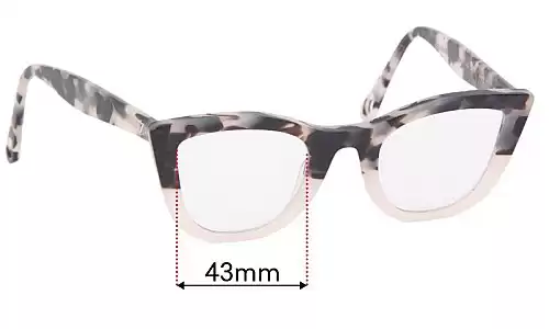 Valley Ludwig JNR Replacement Lenses 43mm wide 