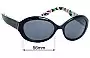 Sunglass Fix Replacement Lenses for Vera Bradley Purple Punch Emily - 56mm Wide 