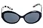 Vera Bradley Purple Punch Emily Replacement Lenses 56mm wide - Front View 