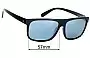 Sunglass Fix Replacement Lenses for Volcom Stoney - 57mm Wide 