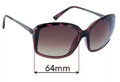 Von Zipper Kismet Replacement Lenses 64mm wide 