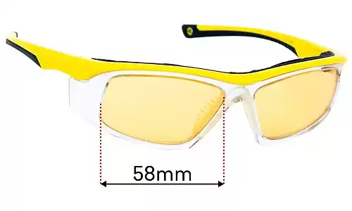 Zenni Z87.1 749922  Replacement Lenses 58mm wide 